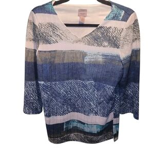 Chico's Sz. Small Earth Tones Linned Sweater